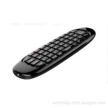 Mini 58 Keys 2.4GHz RF Wireless Fly Air Mouse with Recharge